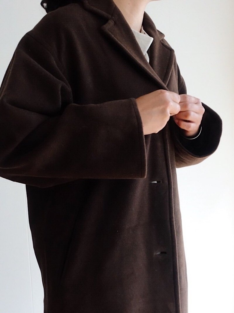 Vintage 大衣 / MAXMARA 毛料 no.58 - 女装休闲/机能外套 - 其他材质 咖啡色
