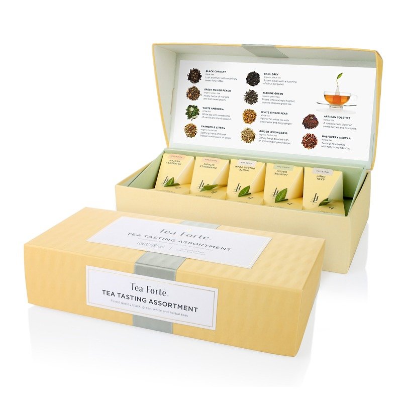 Tea Forte 10入金字塔型丝质茶包礼盒 - 飨茶集锦 - 茶 - 新鲜食材 