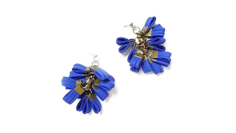 CLAUDIE Earrings //COBALT - 耳环/耳夹 - 其他材质 蓝色