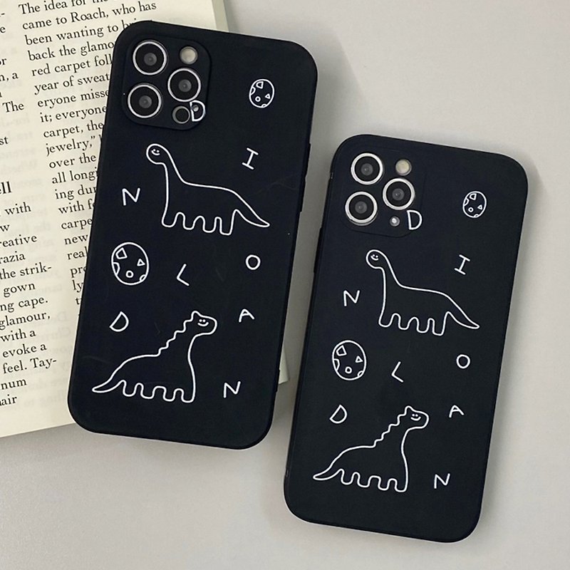 Dinoland iPhone Galaxy 硅胶保护壳 - 手机壳/手机套 - 硅胶 黑色