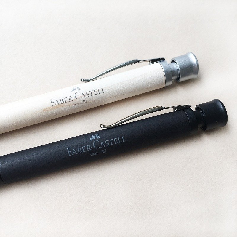 Faber-Castell 辉柏高级原木两用笔 | 德国 两用笔 原子笔 自动笔 - 圆珠笔/中性笔 - 木头 白色
