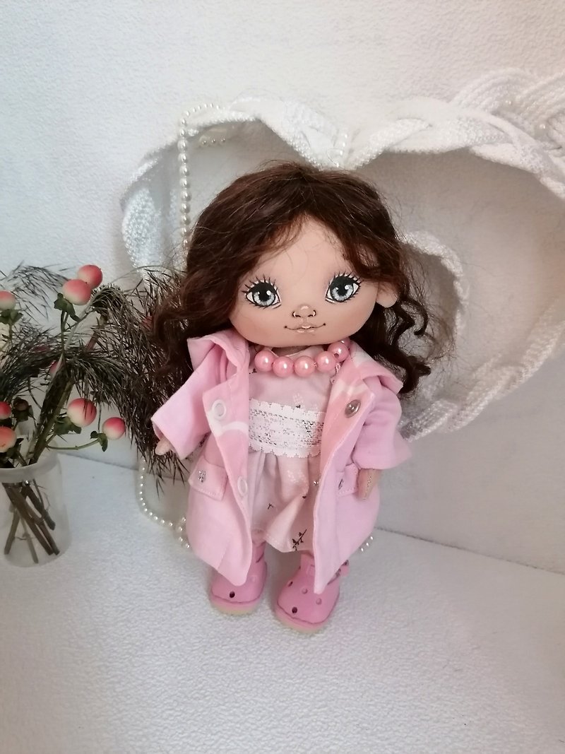 DIYdoll, handmade doll, Soft doll, textile doll, organic doll, decor - 玩偶/公仔 - 棉．麻 