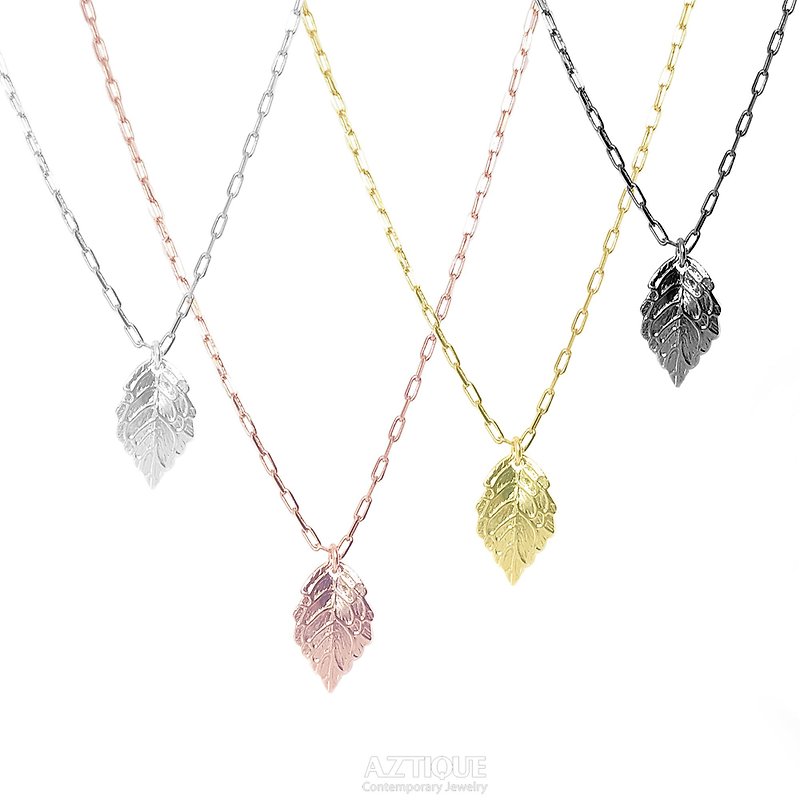 【雙11折扣】Leaf Necklace Pendant Jewelry Gifts - 项链 - 其他金属 