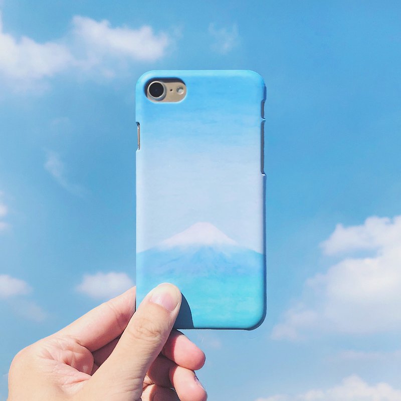 晴空富士-手机壳 硬壳 iphone6~12 samsung sony zenfo - 手机壳/手机套 - 塑料 蓝色