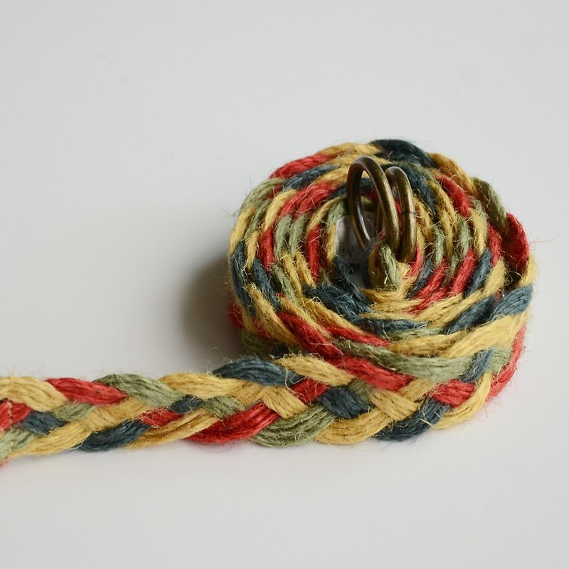日本麻草编织长腰带-出清品 - 腰带/皮带 - 棉．麻 多色