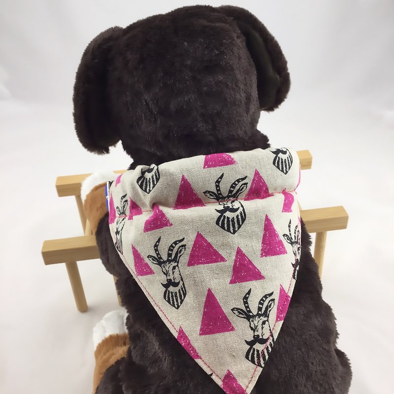 宠物三角巾—摩登山羊现代风 - 衣/帽 - 棉．麻 