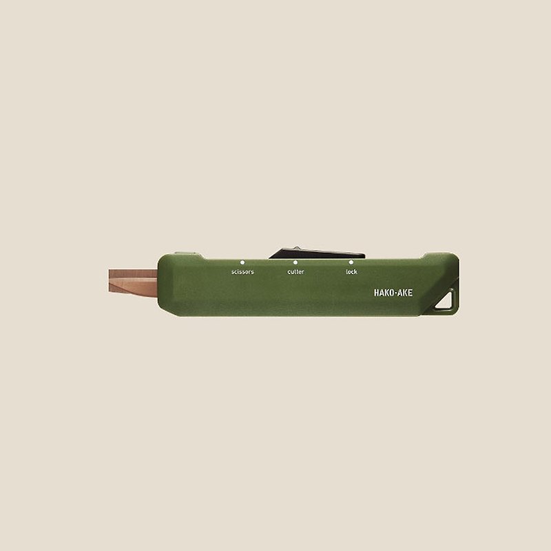 KOKUYO 便携式两用机能剪 钛加工 军绿 - 剪刀/拆信刀 - 塑料 绿色