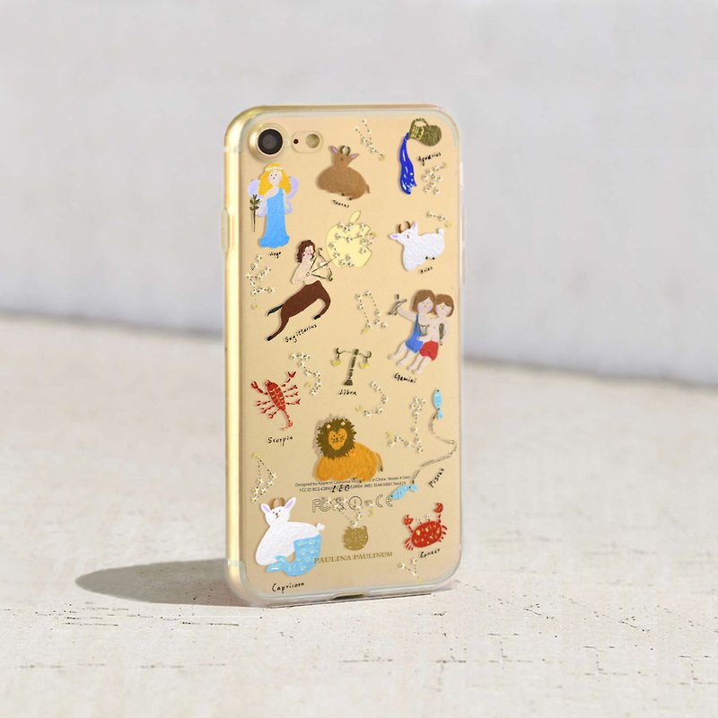 星座手机壳 免费刻字iPhone XS MAX交换礼物 圣诞礼物 - 手机壳/手机套 - 塑料 多色