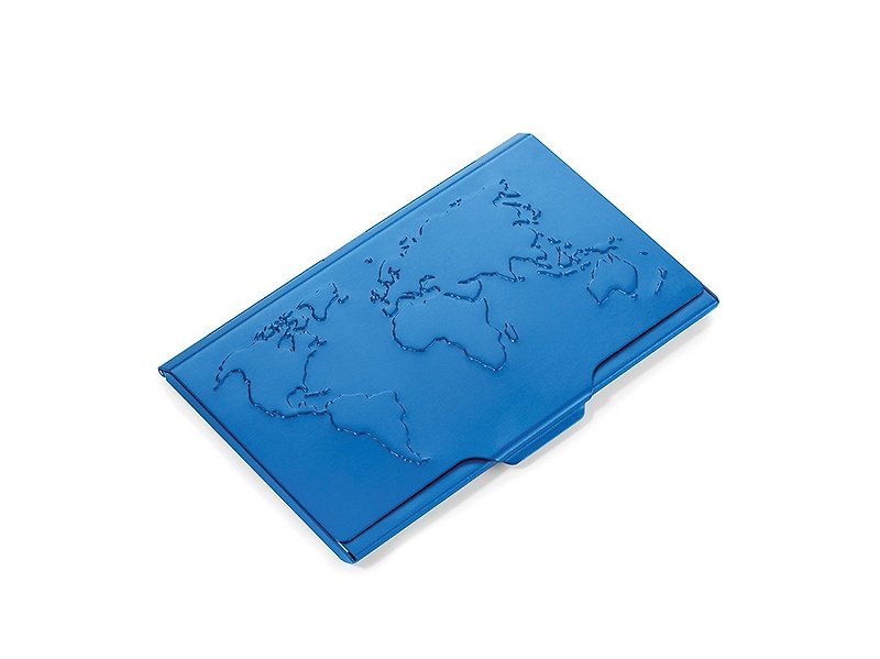 世界地图轻巧名片夹(蓝色) - 文件夹/资料夹 - 其他金属 蓝色