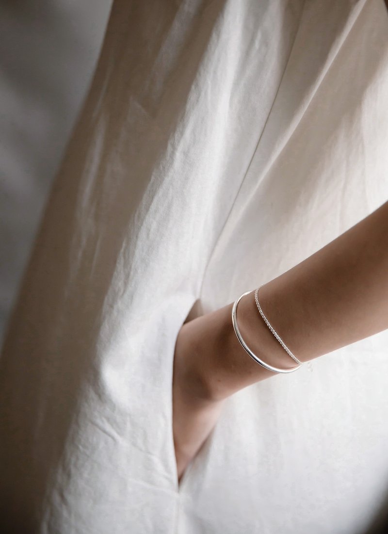 生活中的仪式感 纯银手环链  / 礼物包装 - 手链/手环 - 纯银 白色