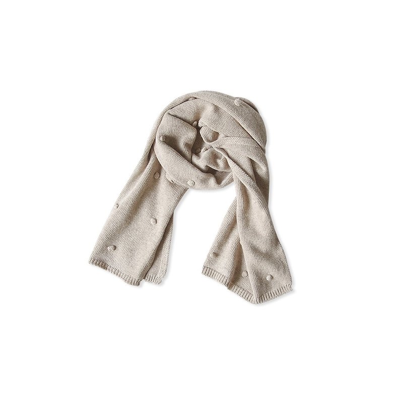 纯色羊毛围巾 - imakokoni - 围巾/披肩 - 羊毛 卡其色