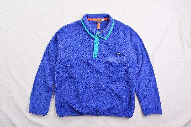 Vintage patagonia 刷毛上衣 古着 - 男装上衣/T 恤 - 聚酯纤维 蓝色
