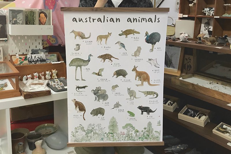 玉记纸品 / 澳洲动物系列 / 海报 - 海报/装饰画/版画 - 纸 