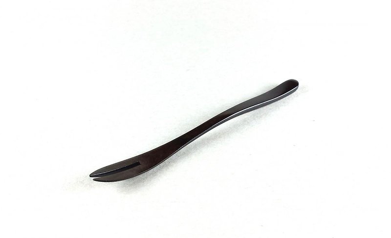 さくらデザートフォーク　黒摺 - 餐刀/叉/匙组合 - 木头 黑色