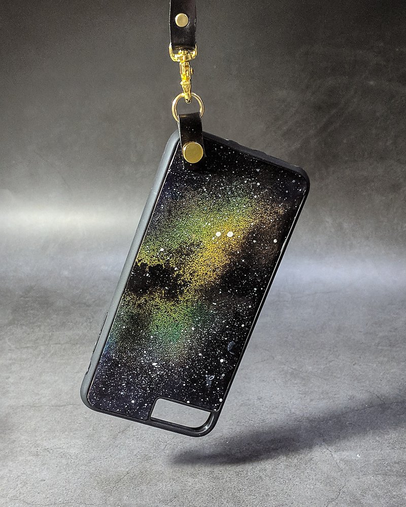 心中的小宇宙-真皮手机壳-挂带版 - 手机壳/手机套 - 真皮 黑色