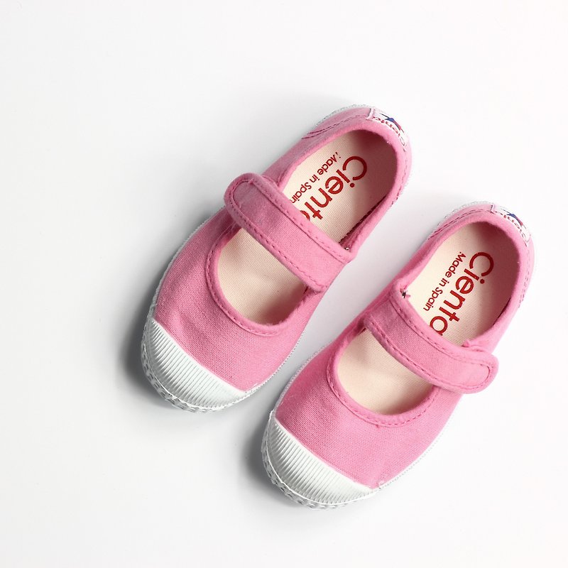 西班牙帆布鞋 CIENTA 76997 69 粉红色 经典布料 童鞋 玛莉珍 - 童装鞋 - 棉．麻 粉红色