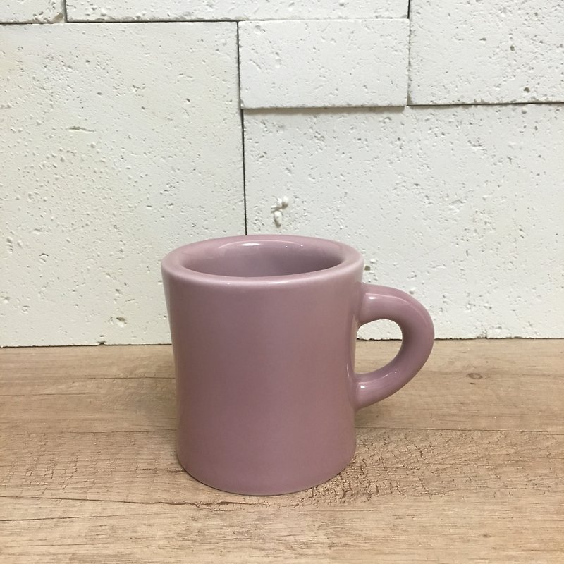 双层小胖杯(豆沙粉) - 咖啡杯/马克杯 - 瓷 粉红色