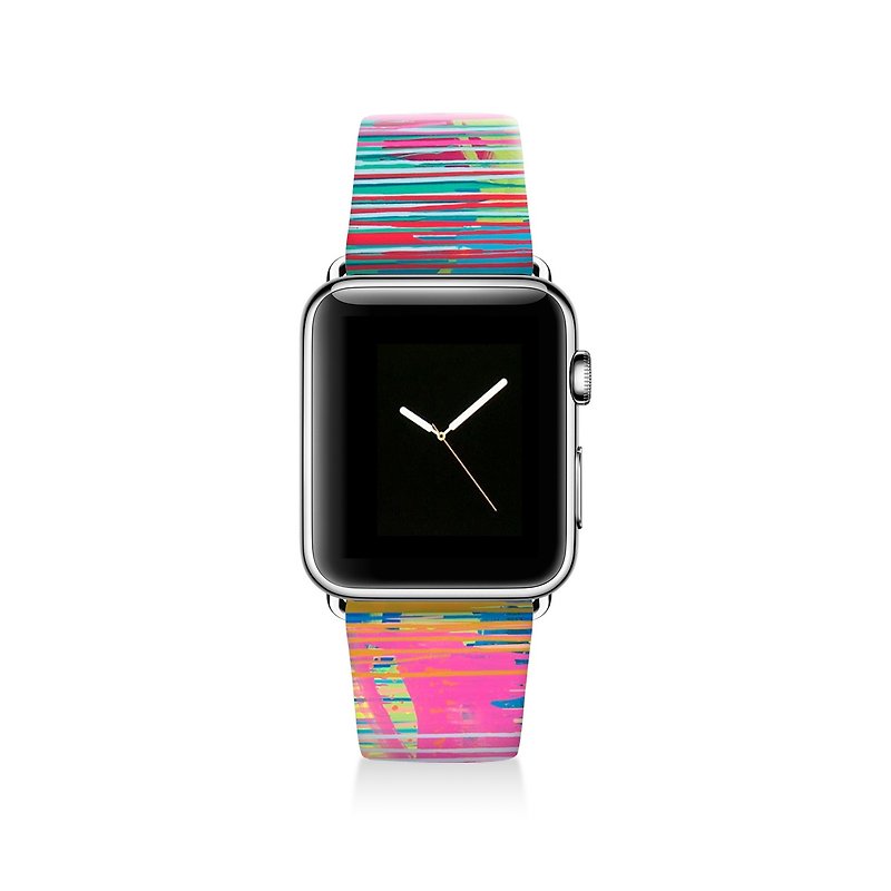 Apple watch band 真皮手表带不锈钢手表扣 38mm 42mm S033 (含连接扣) - 女表 - 真皮 多色