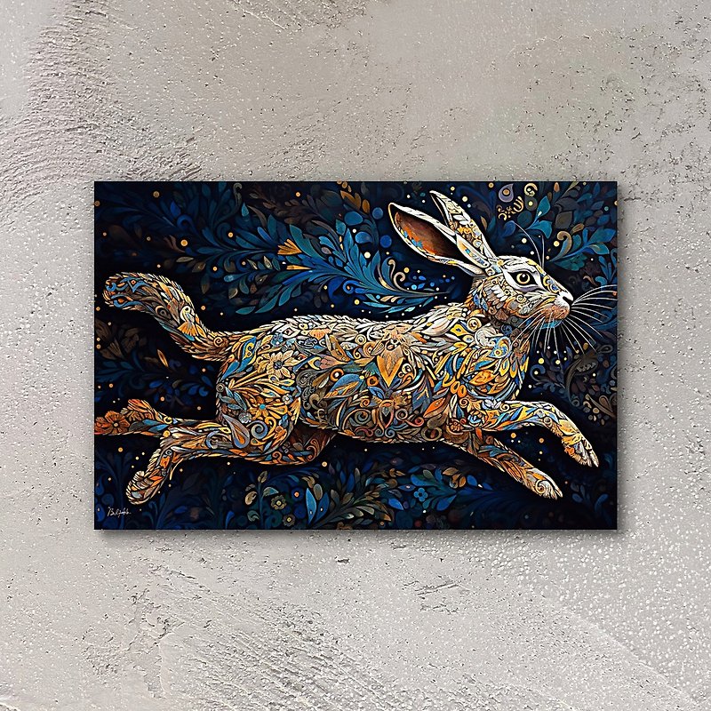 神兔带来幸福 - 海报/装饰画/版画 - 木头 