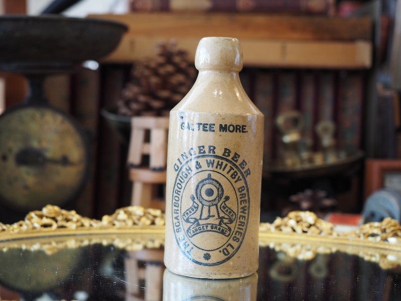 英国1900年初布里斯托的陶制姜汁啤酒罐 - 其他 - 陶 咖啡色