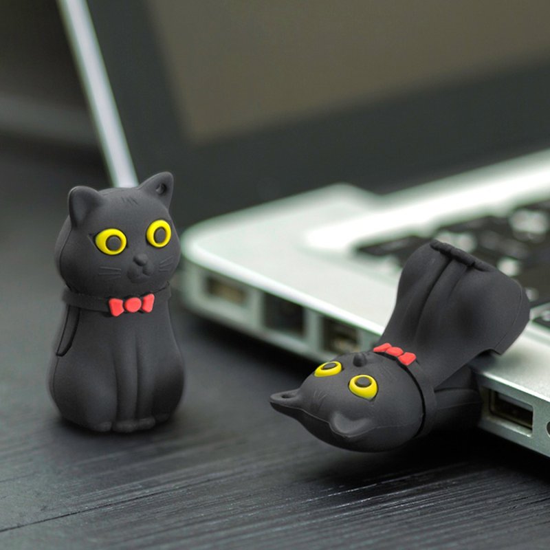 Bone / 喵喵猫随身碟 3.0 (16G) 【支持 USB 3.0 高速传输】 - U盘 - 硅胶 黑色