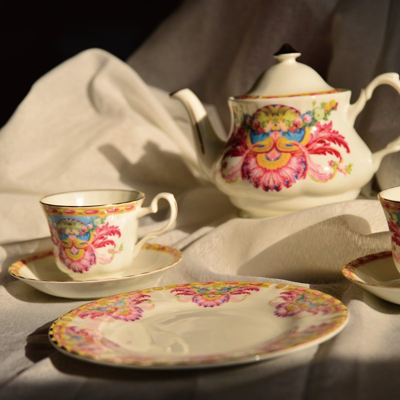 英国 RK | Grand Cabinet 布伦海姆宫 22K金 大午茶礼盒 / 7件组 - 茶具/茶杯 - 瓷 