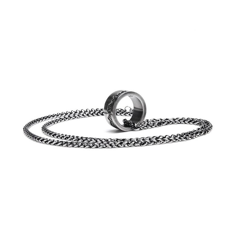 DISSOLVE  山型设计戒指 可搭配项链 - 项链 - 其他金属 银色