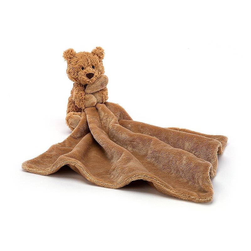 Bartholomew Bear Soother 巴赛罗熊安抚巾 约34x34厘米 - 围嘴/口水巾 - 聚酯纤维 咖啡色
