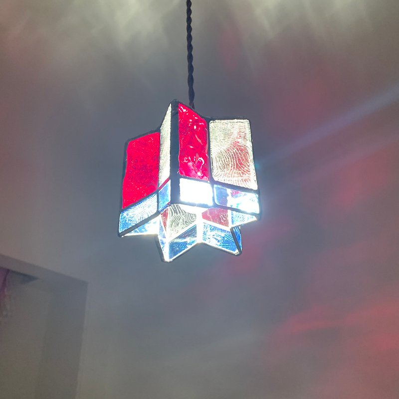 Twinkle night 星のペンダントライト 赤 ガラス Bay View - 灯具/灯饰 - 玻璃 红色