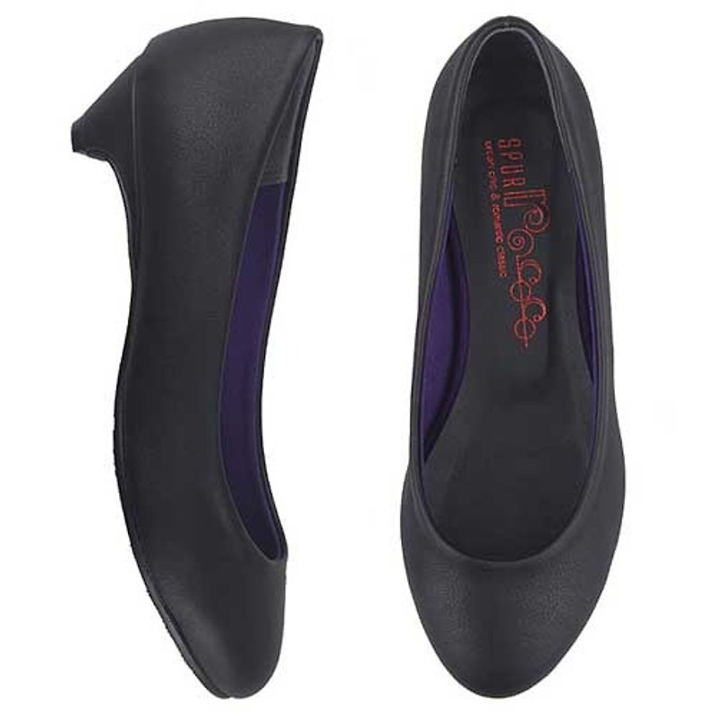 【韓國風格】SPUR 简约高跟鞋 EF8052 BLACK - 女款休闲鞋 - 真皮 