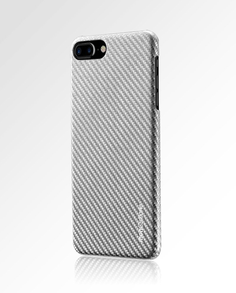 HOVERKOAT‭ ‬碳纤维复合材质简约风手机壳‭ ‬for iPhone 8 / 7 - 都会银 - 手机壳/手机套 - 聚酯纤维 银色