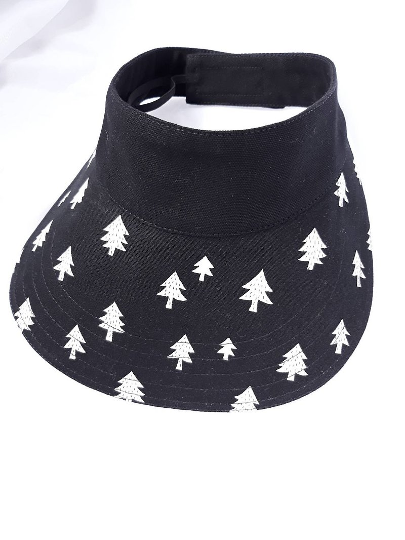 黑色圣诞树运动遮阳帽 - 帽子 - 棉．麻 黑色
