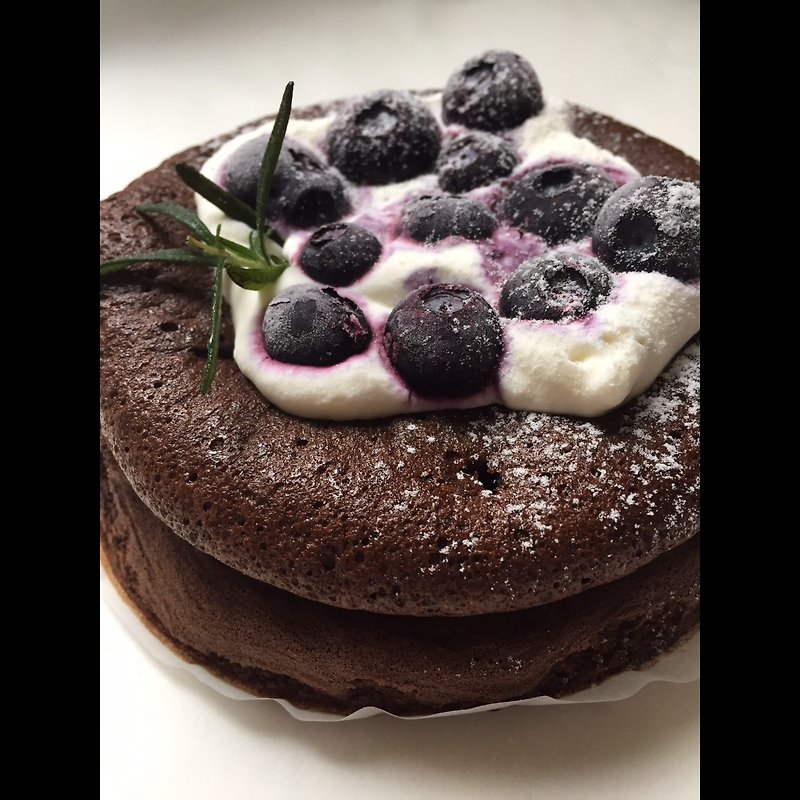 蓝莓巧克力无麸质蛋糕 - 咸派/甜派 - 新鲜食材 咖啡色