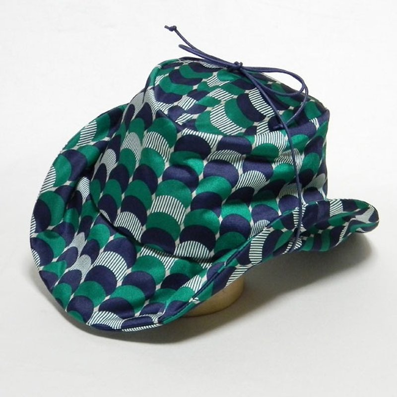 レトロプリントテンガロンハット-グリーン（PS0395-Green） - 帽子 - 其他材质 