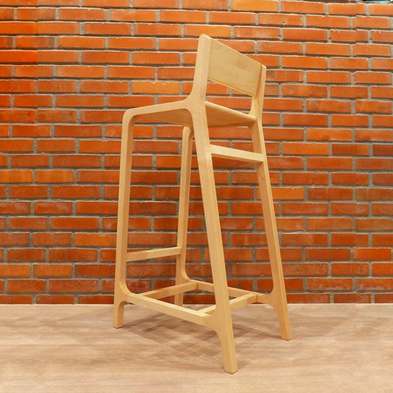 舞者高脚椅 - 其他家具 - 木头 卡其色
