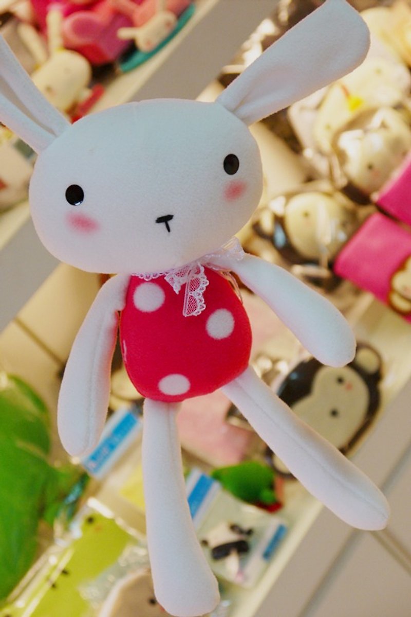 Bucute宝宝的第一只兔兔/弥月/生日礼物/人气/手工/娃娃/手作/细致 - 玩具/玩偶 - 聚酯纤维 白色