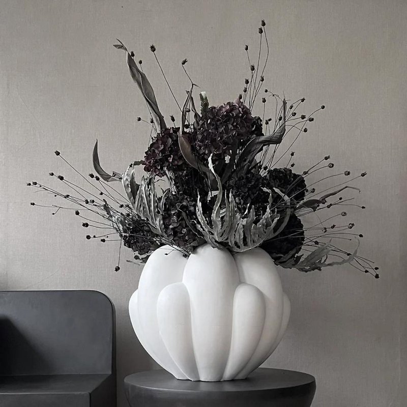 Bloom Vase Big - 陶 花器 - 花瓶/陶器 - 陶 白色