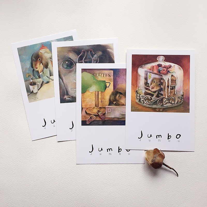 Jumbo明信片(经典组四张) - 卡片/明信片 - 纸 