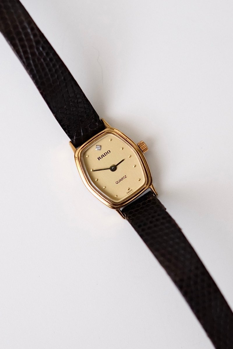 Rado Watch/中古表/复古时钟/时钟/老表/vintage watch/女表 - 女表 - 其他金属 黑色