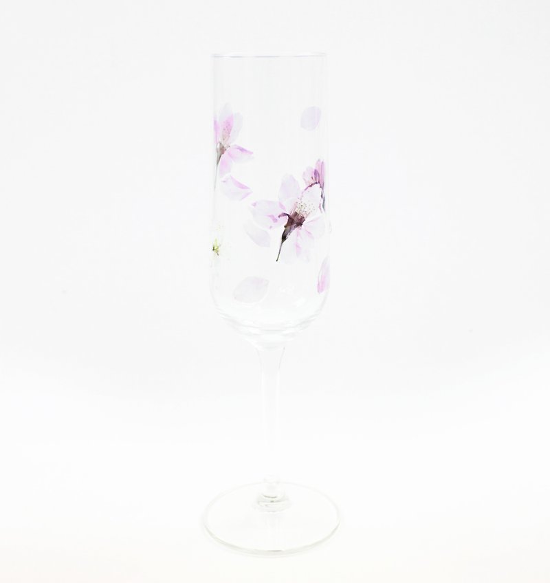 樱花香槟杯 Sakura Champagne Wineglass - 茶具/茶杯 - 玻璃 粉红色