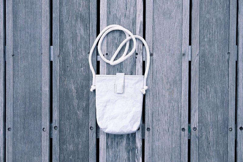 【纸造可能】 素色simple n natural系列 小物袋 (浅灰色)  - 侧背包/斜挎包 - 纸 灰色