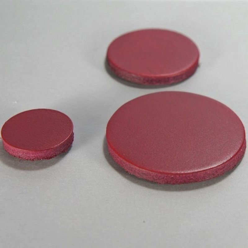 磁铁 真皮皮革 圆直径4厘米10个 32元/个 - 冰箱贴/磁贴 - 真皮 