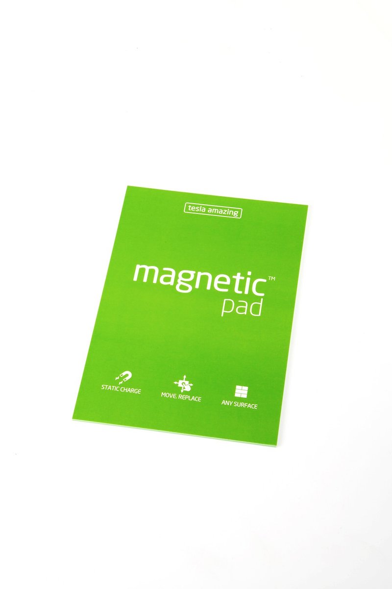 /Tesla Amazing/ Magnetic PAD 磁力便利贴 A5 绿 - 贴纸 - 纸 绿色