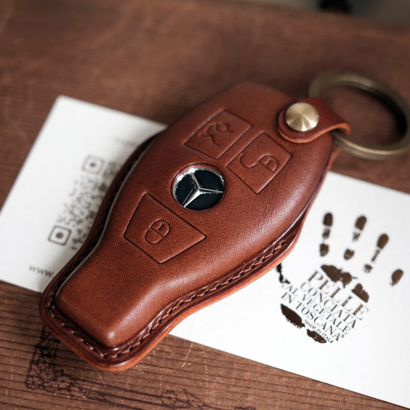 【寓吉】奔驰 Benz A250 C300 W205 W213 CLA CLS 汽车钥匙皮套 - 钥匙链/钥匙包 - 真皮 