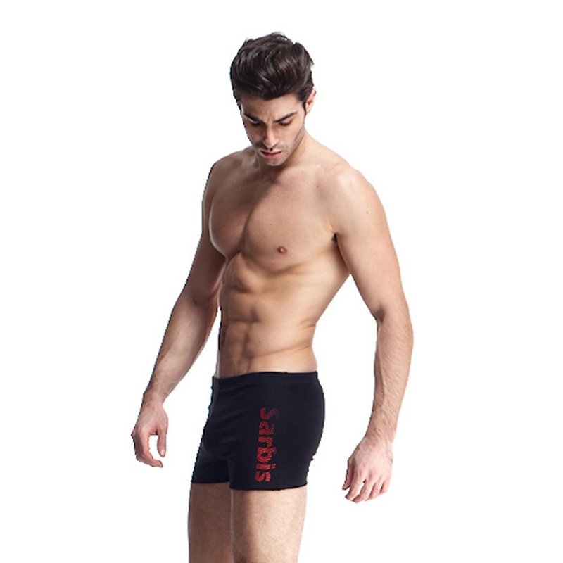 MIT 四角泳裤 - 男装泳裤 - 聚酯纤维 黑色
