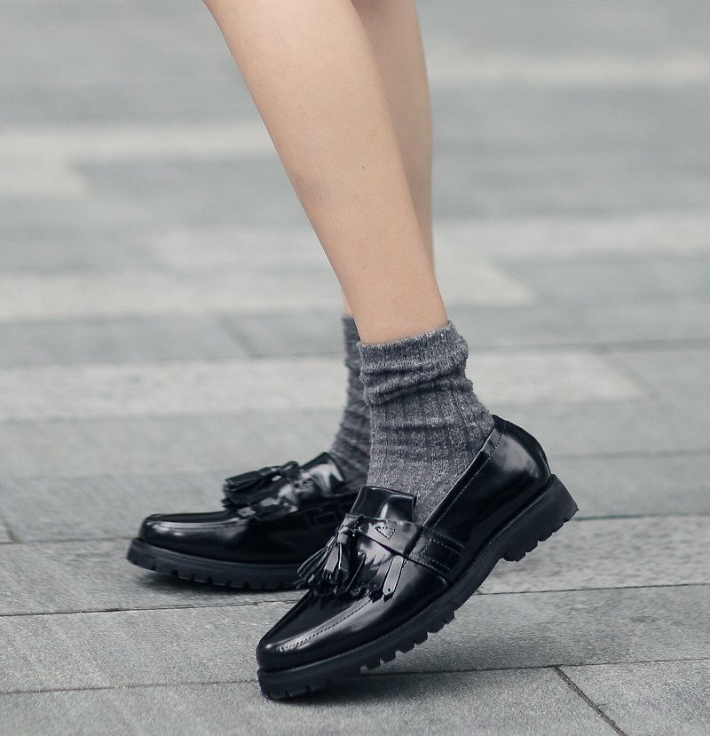 Lady Classic Black loafer 2.0 - 女款休闲鞋 - 真皮 黑色