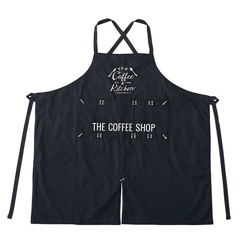 The Coffee Street- 工作围裙 - 围裙 - 棉．麻 黑色