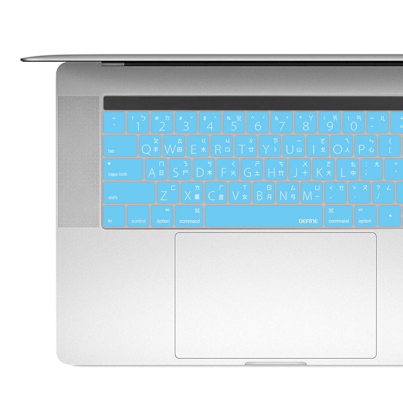 BEFINE KEYBOARDMacBook Pro 13/15 专用中文键盘保护膜 - 平板/电脑保护壳 - 硅胶 蓝色