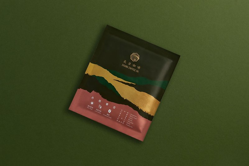 【长日咖啡】八卦山咖啡丹桂香豆15g挂耳式/包 - 咖啡 - 防水材质 绿色