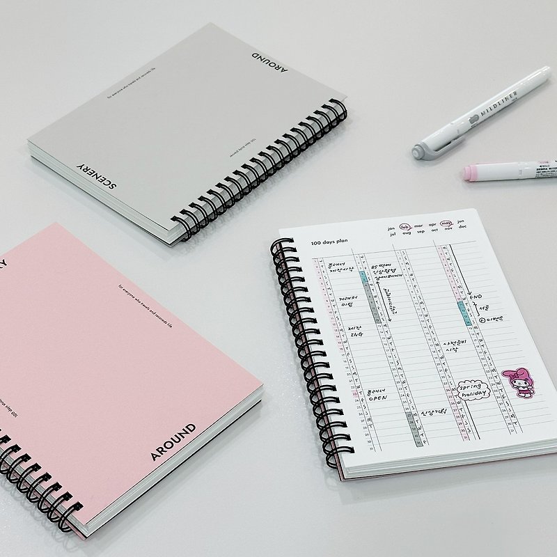 签名版 100 天学习计划表 2 型 - 笔记本/手帐 - 纸 